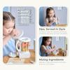 Teamson Kids Little Chef Santa Barbara Wooden Healthy Dessert Set - 27 Pieces Pretend Toy Food Accessories Plus Oven & Blender, Educational Role-Play for Kids Ages 3+, White view 2