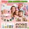 Kids Phone, Dinosaur Kids Smart Phone Toys for 3, 4, 5, 6, 7, 8 +Year Old Girls Gifts, 2.8 Touchscreen Child Learning Play Cell Phone with Dual Camera, Games & Music, Christmas Birthday Gifts (Pink) view 4