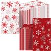 100 Pcs Christmas Guest Napkins Snowflakes Disposable Paper Napkins Winter Christmas Cocktail Guest Hand Towel for Party Table Dinner Kitchen Bathroom view 1