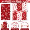 100 Pcs Christmas Guest Napkins Snowflakes Disposable Paper Napkins Winter Christmas Cocktail Guest Hand Towel for Party Table Dinner Kitchen Bathroom view 2