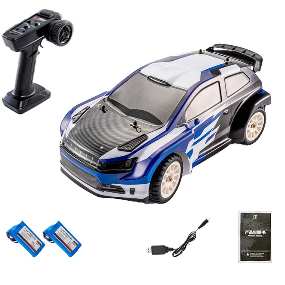32km/h 1:12 RC Drift Rally Car  SY-1203 Upgraded 4WD Polo-Style Dragster with Gyroscope, 390 High-Speed Motor, Oil-Filled Shocks, Metal Dogbones & LED Lights
