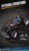 32km/h 1:12 RC Drift Rally Car  SY-1203 Upgraded 4WD Polo-Style Dragster with Gyroscope, 390 High-Speed Motor, Oil-Filled Shocks, Metal Dogbones & LED Lights view 4