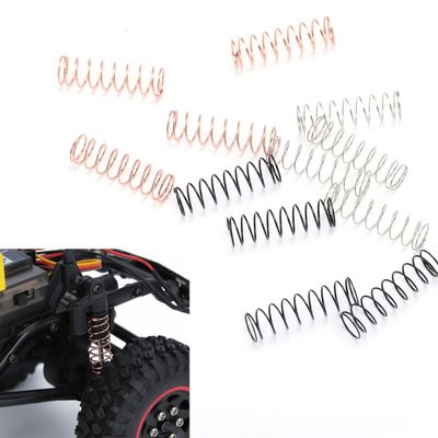 12PCS RC Shock Absorbers High Performance Durable Shock Absorption Springs with 3 Hardness Levels for Axial SCX24 1/24 Model Car Black Gold Silver 23mm Length