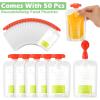 Afarnook Squeeze Station Baby Food Maker Refillable Baby Food Pouches 50 Pcs Squeezed Pouches Filler Snacks Puree Storage Homemade Prep Essential for Infant and Toddlers view 3