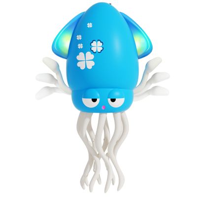 Electric Dancing Octopus Light Music Suitable for 12-18 Months Old Baby Toys, Kid Crawling Squid Toys Suitable for Toddler Tummy Time, Christmas Birthday Gifts for 1 2 3 4 5 6 Year Old Boy (Blue)
