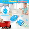 Electric Dancing Octopus Light Music Suitable for 12-18 Months Old Baby Toys, Kid Crawling Squid Toys Suitable for Toddler Tummy Time, Christmas Birthday Gifts for 1 2 3 4 5 6 Year Old Boy (Blue) view 2