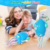 Electric Dancing Octopus Light Music Suitable for 12-18 Months Old Baby Toys, Kid Crawling Squid Toys Suitable for Toddler Tummy Time, Christmas Birthday Gifts for 1 2 3 4 5 6 Year Old Boy (Blue) view 3