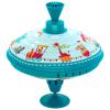 Beeqoo Humming Top Tin Spinning Top for Baby 18 Months and up, Classic Retro Toys for Toddler, Pump Spinner with Base, Parade Fun 7.9 Large Size view 1