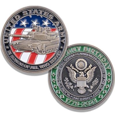 2023 Army Birthday Commemorative Challenge Coin, Military Collectible