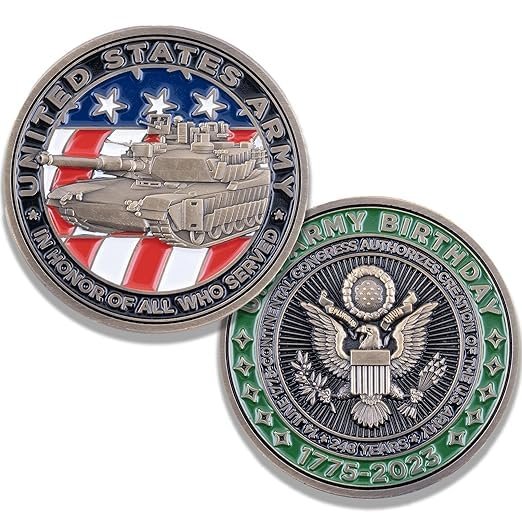 2023 Army Birthday Commemorative Challenge Coin, Military Collectible