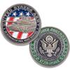 2023 Army Birthday Commemorative Challenge Coin, Military Collectible view 1