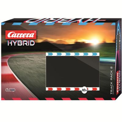 Carrera Hybrid Track Pack 2 - Expansion Set Includes Additional Straight Racetrack Sections for Racetrack Extension and Customization