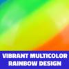 Bright Rainbow Hopper Ball - 18" (1 Pc.) - Thick Vinyl Jumping Ball with Handle - Perfect for Indoor and Outdoor Active Play view 3