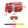 shamjina Fire Engine Pinata,Creative, Firetruck Birthday Party Supplies with Hanging Loop,Rod Blindfold and Confetti for Celebration view 2