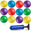 Bedwina Mini Knobby Balls - (Pack of 36) Bulk 5 Inch Sensory Balls and Spiky Massage Stress Balls with Pump, Fun Bouncy Ball Party Favors view 3