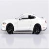 2018 Mustang Gt White with Black Stripes - Motormax 1/24-79352 WHBK view 3