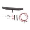 Compatible with SCX10 II 90046 RC Crawler Car Part Upgrade Metal Rear Bumper with Lights Accessories Rc Car Bull Bars view 1