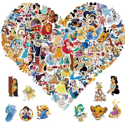 100pcs Cartoon Stickers for Kids, Cute Vinyl Waterproof Decal for Water Bottle Laptop Guitar Luggage Toy Sticker for DIY Decorate Bumper Phone Hard Hat Kids Teens -Fun Characters,Party Gift (100pcs)