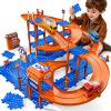 Toddler Toys for 3 4 5 6 Year Old Boys Kids Girls, 96 Pcs Puzzle Track Car Set for Kids Boys Toddlers 3-5 4-6, 4-Tier Puzzle Race Tracks Car Toys Set, Race Track Birthday for Toddlers view 1