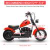 24V Electric Dirt Bike, 250W Electric Motorcycle w/LED Light, Leather Seat- Two Speed Max Up to 14MPH & 60 Minutes Continuous Motorbike for Kids/Teens view 3