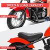 24V Electric Dirt Bike, 250W Electric Motorcycle w/LED Light, Leather Seat- Two Speed Max Up to 14MPH & 60 Minutes Continuous Motorbike for Kids/Teens view 4