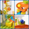 Motorized Marble Run Toys for Kids Ages 3-8, 102 PCS STEM Building Set with Automatic Elevator Lift & 10 Marbles, Transparent Track Educational Construction Toy Gifts for Boys Girls view 3