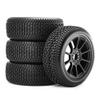 4pcs 117mm 1/8 Scale RC Off-Road Buggy Tires with 17mm Hex Wheels Compatible with Various 1/8 Scale RC Cars and Trucks(Black) view 1