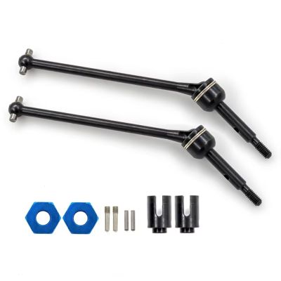 Compatible with Traxxas for Slash for Rustler for Hoss for Stampede for VXL 4X4 2WD 1/10 RC Car Parts 2Pcs Steel Rear Drive Shaft RC Car Transmission Shaft
