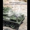 Hmhetay Soviet T-34 RC Tank, 2.4G Remote Control Medium Military Tank Model with Sound Smoke Shooting Effect, Gift for Army Fans - Basic Edition view 3