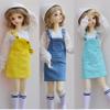 YHYQiFei Bjd Doll Clothes for 1/3 1/4 1/6 Bjd Dolls,Ball Jointed Doll Clothes,Handmade, Suspenders Skirt for Bjd Dolls Gifts (Gray, 1/3) view 3