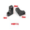 1 Set 12x6x18MM Metal Servo Mount Compatible with 1 10 Scale RC Cars Fits Models 90021 90022 90028 RC Car Accessories Parts view 4