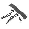 1/10 RC Car Carbon Fiber Rear Spoiler Tail Wing Compatible with TT01 TT02 XV01 PTG2 94123 FW06 Models Compatible with On Road Racing Drift view 1