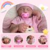 20 Inch Open Mouth Reborn Baby Dolls Silicone Full Body - Lifelike Sleeping Newborn Baby Doll Girl Anatomically Correct Toy view 2