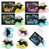 24 Pack Valentines Day Cards with Monster Truck Toy for Kids School, Valentines Day Gifts for Kids, Valentine Greeting Cards Exchange for School Classroom, Party Favors Prizes for Boys Girls view 1