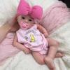 48CM Open Mouth Reborn Baby Dolls Silicone Full Body Girl Lifelike Weighted Handmade Anatomically Correct Newborn Baby Doll for Kids view 3