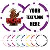 12 Grams Personalized Poker Chips|25-500PCS Custom Clay Poke Chips with Logo, Text|Double-Sided Full-Color Printing|Goods for Bar Drink Tokens,Golf Ball Markers,Poker Games,Casino Nights (E,Purple) view 1