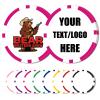 12 Grams Personalized Poker Chips|25-500PCS Custom Clay Poke Chips with Logo, Text|Double-Sided Full-Color Printing|Goods for Bar Drink Tokens,Golf Ball Markers,Poker Games,Casino Nights (E,Rose Red) view 1