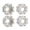 4pcs 3.8 Inch Tire Metal Wheel Hex Adapter 8x32 to 17mm PRO635300 Compatible with 1 8 Scale 3.8 Inch Wheels Tires Compatible with Proline Series Upgrade Parts(Silver B) view 1