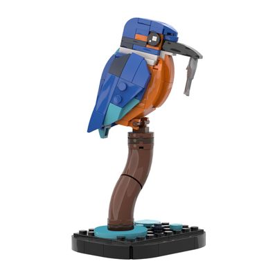 Aetheria Kingfisher Bird Animal Building Set, Build Your Animal Buildings Creative MOC Bird Gifts Home & Office Dcor Ornament for Adults - 150 Pieces