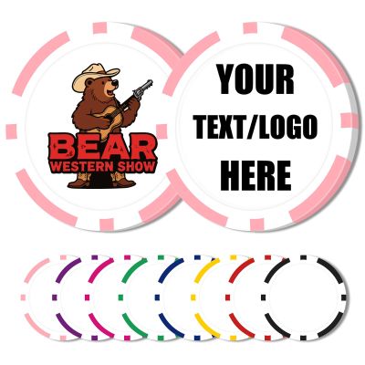 12 Grams Personalized Poker Chips|25-500PCS Custom Clay Poke Chips with Logo, Text|Double-Sided Full-Color Printing|Goods for Bar Drink Tokens,Golf Ball Markers,Poker Games,Casino Nights (EPink)
