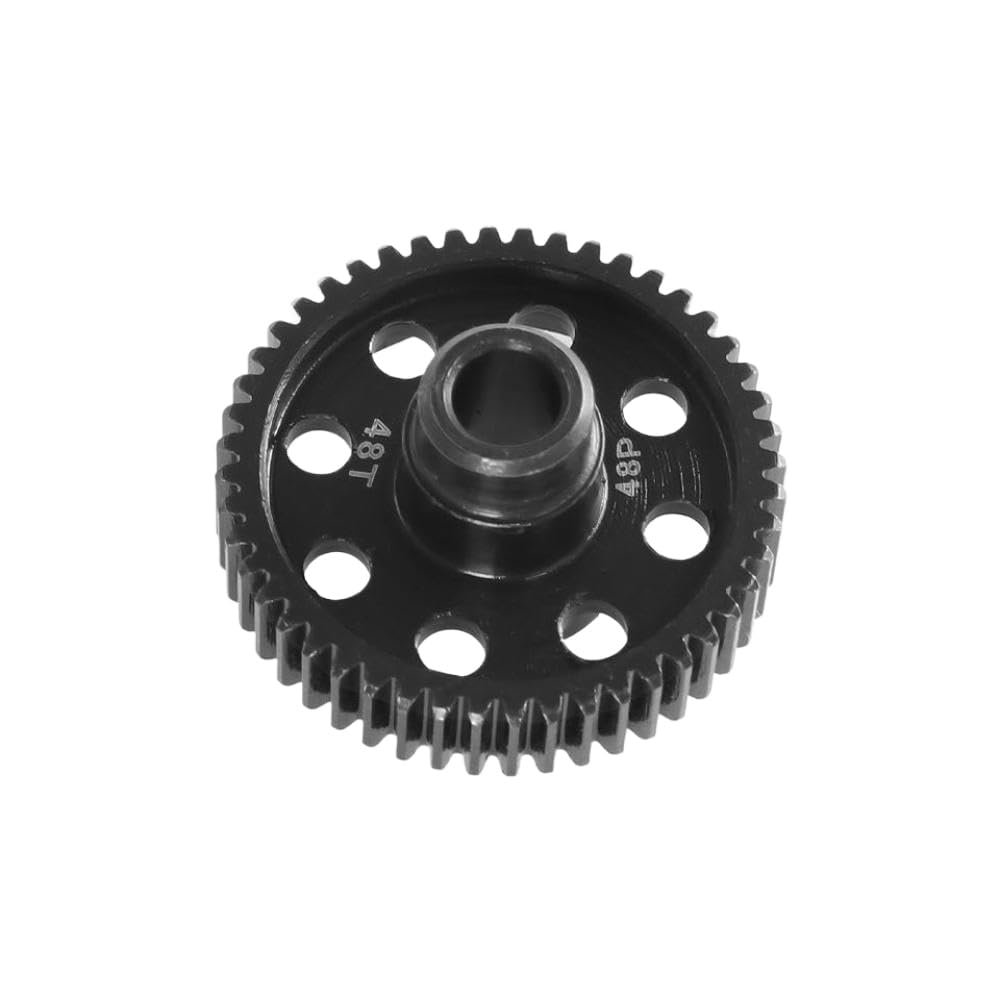 48P 48T 55T 62T 70T Steel Spur Gear Transmission Gear Compatible with 1 10 Scale 4-Tec 2 0 3 0 RC Cars Upgrade Parts Accessories(48T)