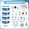 Zaycca 4Pack Stocking Stuffers for Kids,Build Snowman Kit,Christmas Craft Gifts with Air-Dry Modeling Clay, Creative Toys for Christmas Games & Holiday Fun for Boys Girls view 2