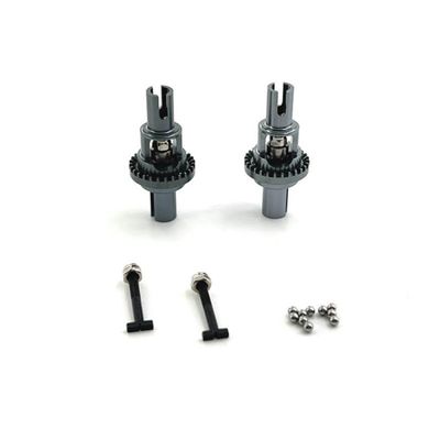 2pcs Metal Differential Upgrade Parts Compatible with 1 28 Scale RC Cars Compatible with Models 284161 284010 284131 K989 K979 K969 P929 P939(Grey)