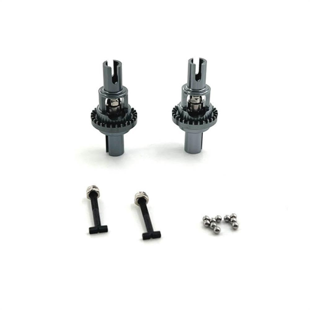 2pcs Metal Differential Upgrade Parts Compatible with 1 28 Scale RC Cars Compatible with Models 284161 284010 284131 K989 K979 K969 P929 P939(Grey)