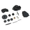 1/24 RC Car Metal Transmission Gear Box Set FMS Upgrade Parts Compatible with 1/24 Scale RC Models(Black) view 1