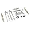 MN82 LC79 MN78 Link Rod Pull Rod Mount Shock Absorber Drive Shaft Set Compatible with 1 12 Scale RC Car Metal Chassis Upgrade Parts Compatible with Various Models(Silver) view 1