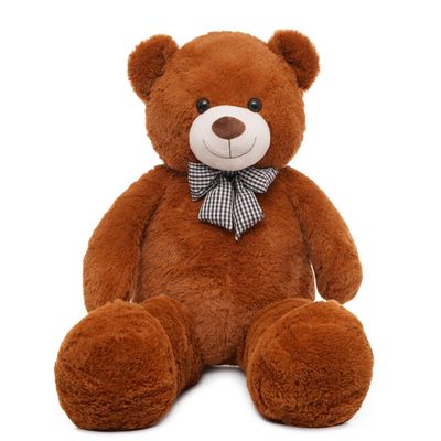 47 inch Big Giant Teddy Bear Stuffed Animals, Dark Brown Soft Plush Life Size Bear Toy All Ages Gift for Children/Girlfriend/Valentine's Day/Christmas/Birthday/Baby Shower/Wedding/Party Decorations