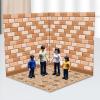 TTETTZ 1/6 Scale Show Backdrop Model Scene Display for Action Figures Ob11 BJD Dolls Diecast Car, Kitchen view 2