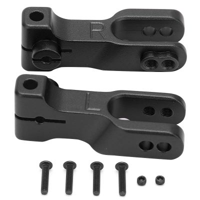 2PCS Anti Roll Bars Sway Bar Arms Front Suspension Stabilizer Bar Aluminum Alloy Replacement Parts with Screws for 1/7 Scale Remote Control Car (Black)