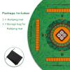 35.4 * 35.4 Inches Anti-Slip and Noise-reducing Mahjong Mat, Large-Sized Game Mahjong Table Mat,with a Black Storage Bag, Suitable for Mahjong, Poker, Card Games, Dominoes(Green) view 2